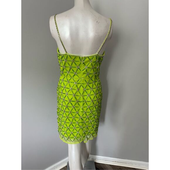 MAC DUGGAL SCOOP NECK EMBELLISHED MINI DRESS - Picture 9 of 11